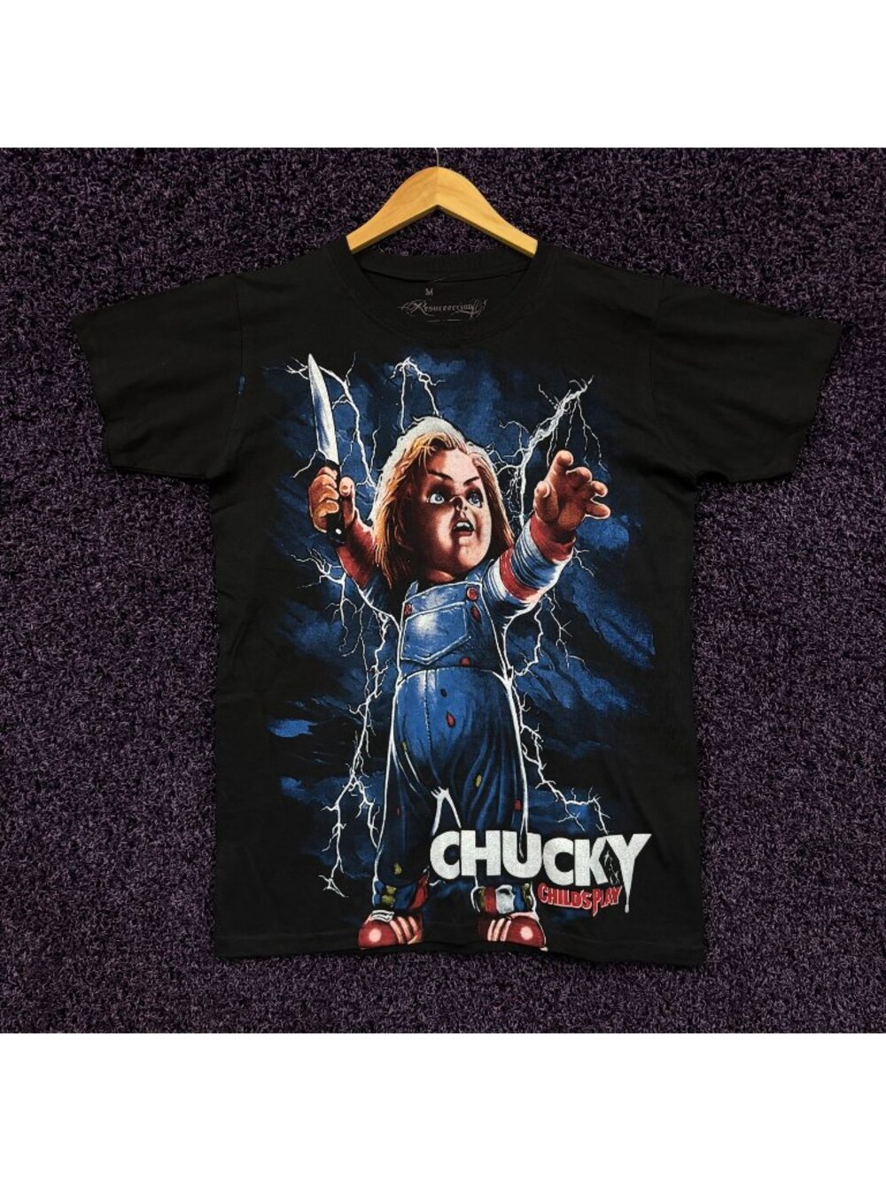 Chucky Wanna Play Double Sided Movie Promo Tshirt size Medium